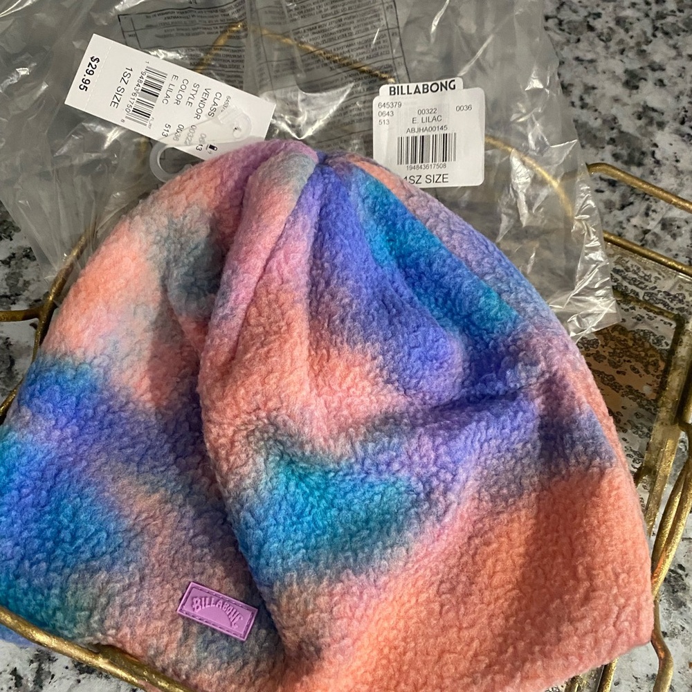 Billabong Multicolor Tie-Dye Beanie